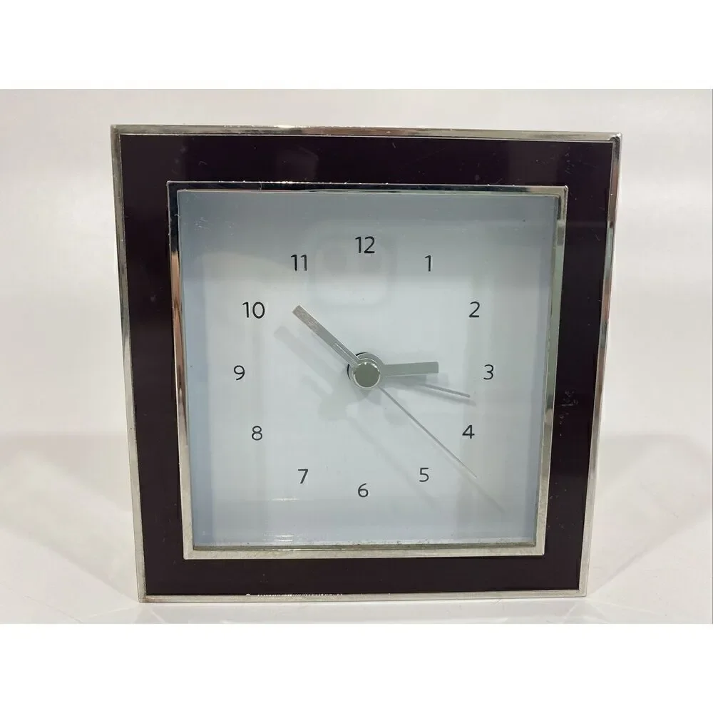 Restoration Hardware Desk Clock Chrome Discontinued Parts Or Repair